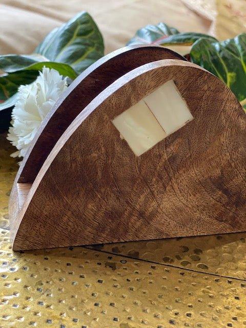 Wooden Tissue Stand for Kitchen and Home - Chitra Goenka Crafts & Creations