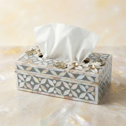 Designer Ethereal - Mother of Pearl - Tissue Box