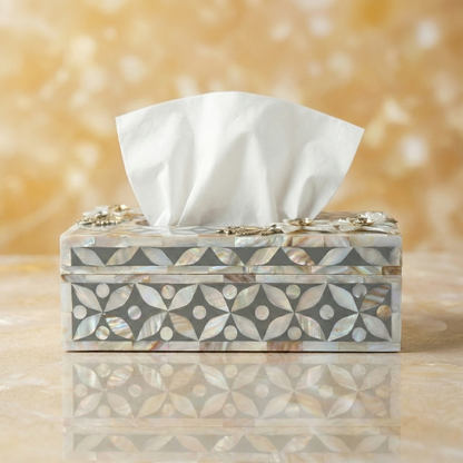 Designer Ethereal - Mother of Pearl - Tissue Box