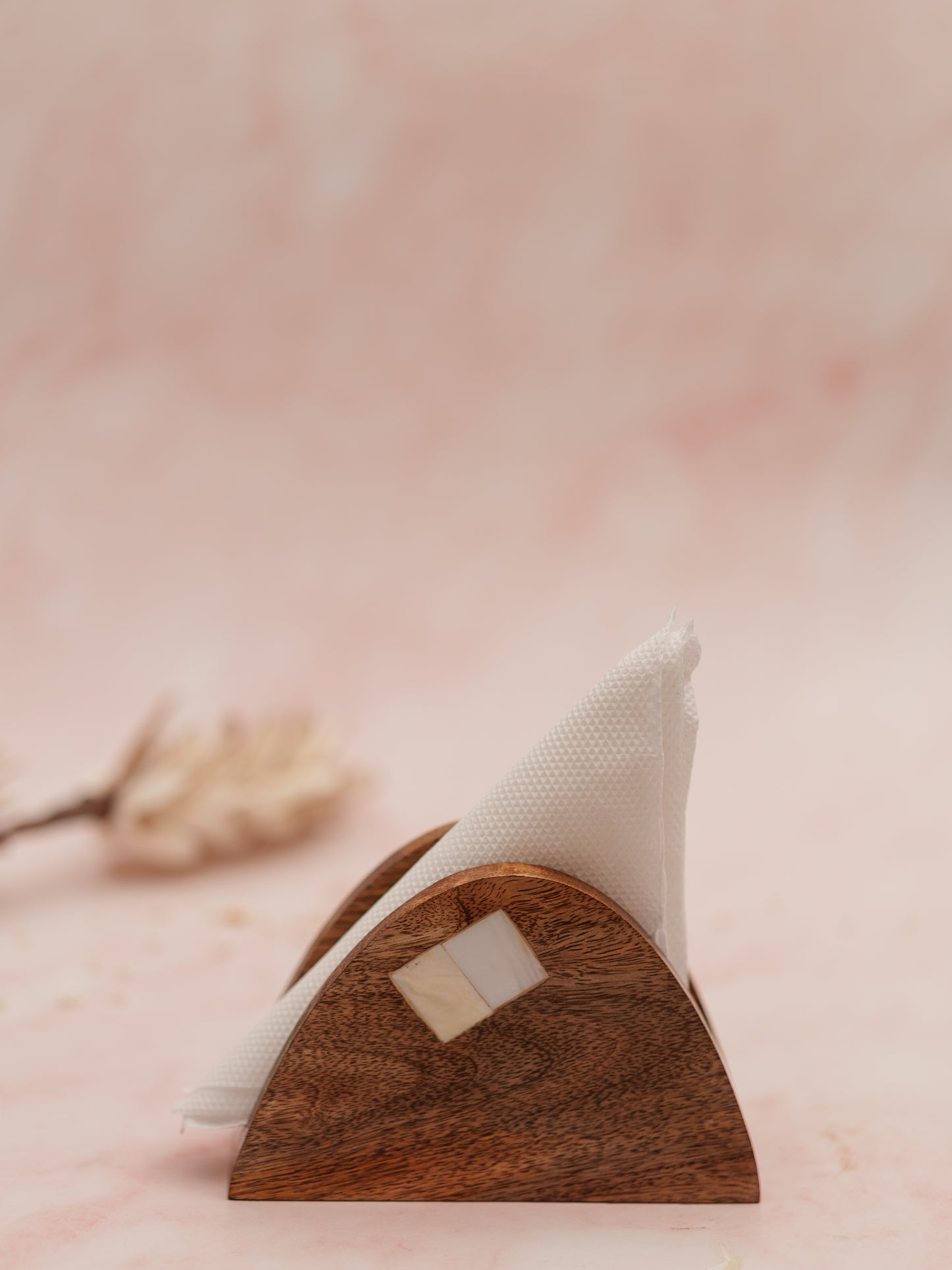 Wooden Tissue Stand for Kitchen and Home