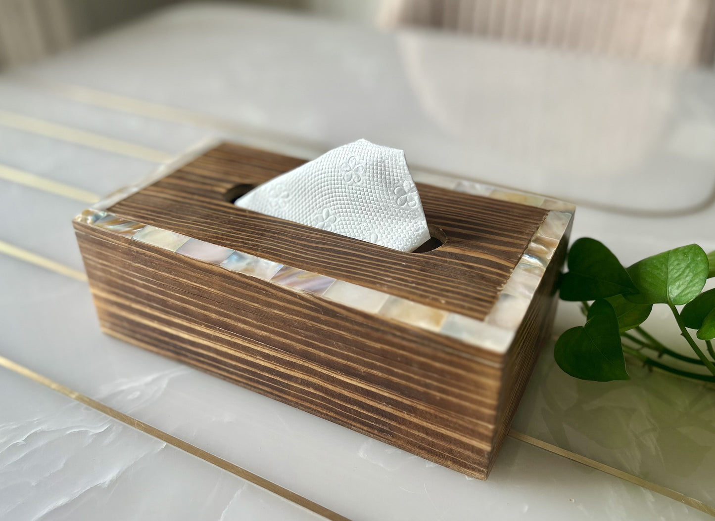 Wooden Tissue Box (21cmx12cmx7cm)