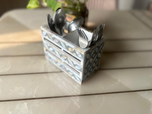 Ethereal - Mother of Pearl - Duo Cutlery Holder