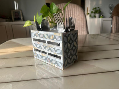 Ethereal - Mother of Pearl - Duo Cutlery Holder