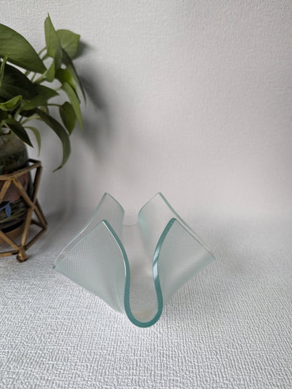 GlowCurl Glass Tealight Holder - Texture - Chitra Goenka Crafts & Creations