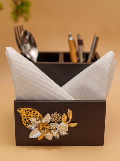 Royal Blossom - Cutlery & Tissue Holder