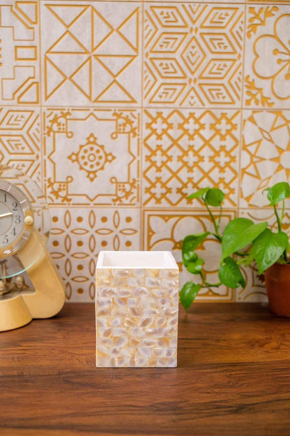 Mother of Pearl Brush Stand