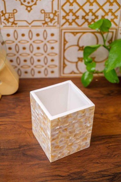 Mother of Pearl Brush Stand