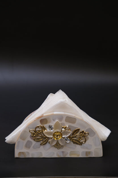 Mother of Pearl Designer Tissue Stand - Chitra Goenka Crafts & Creations