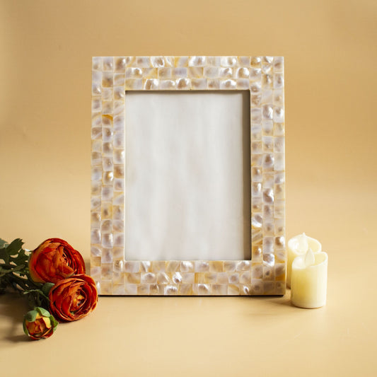 Mother of Pearl Photo Frame (Medium) - Chitra Goenka Crafts & Creations