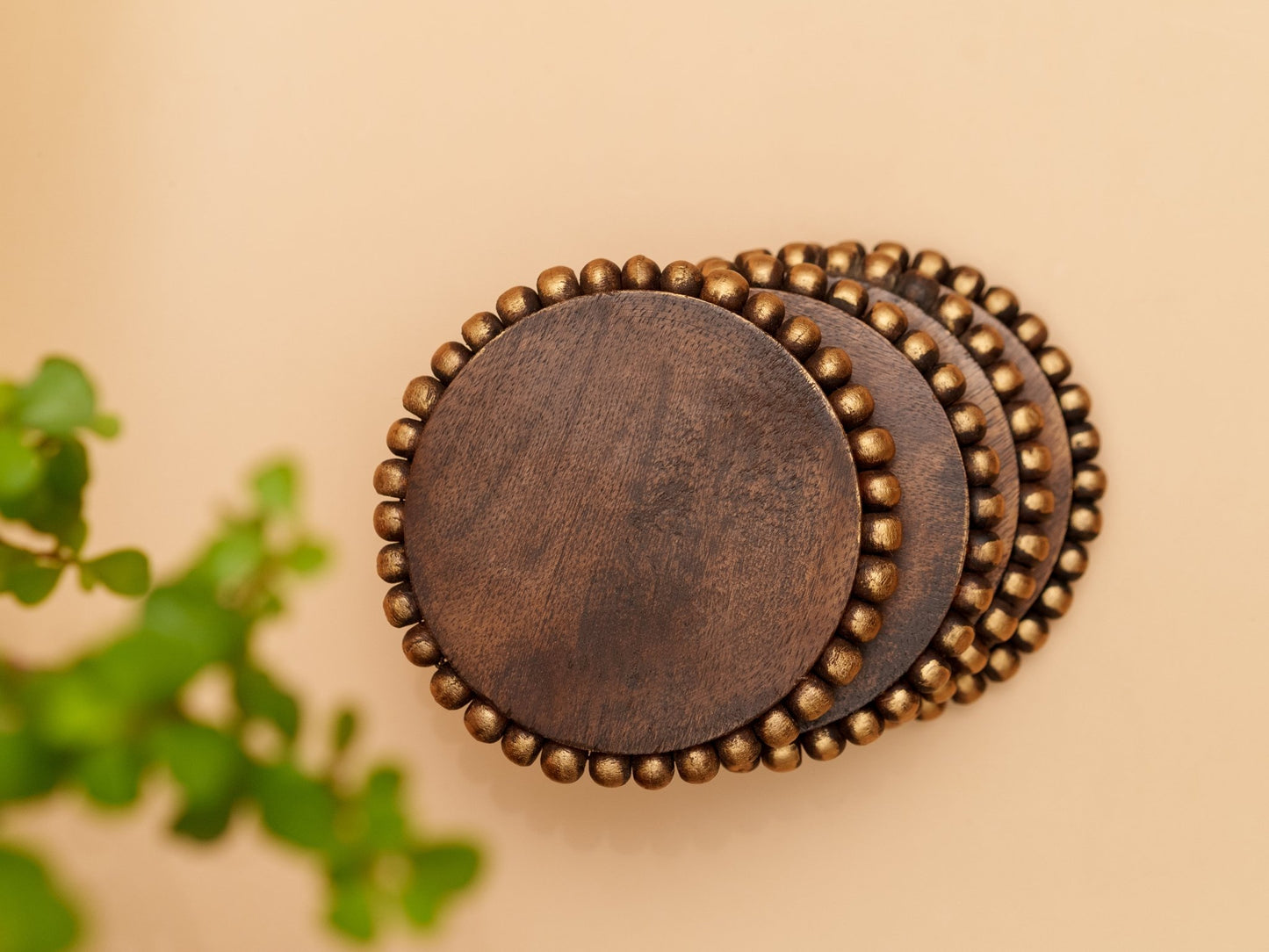 Round Wooden Coasters - Chitra Goenka Crafts & Creations