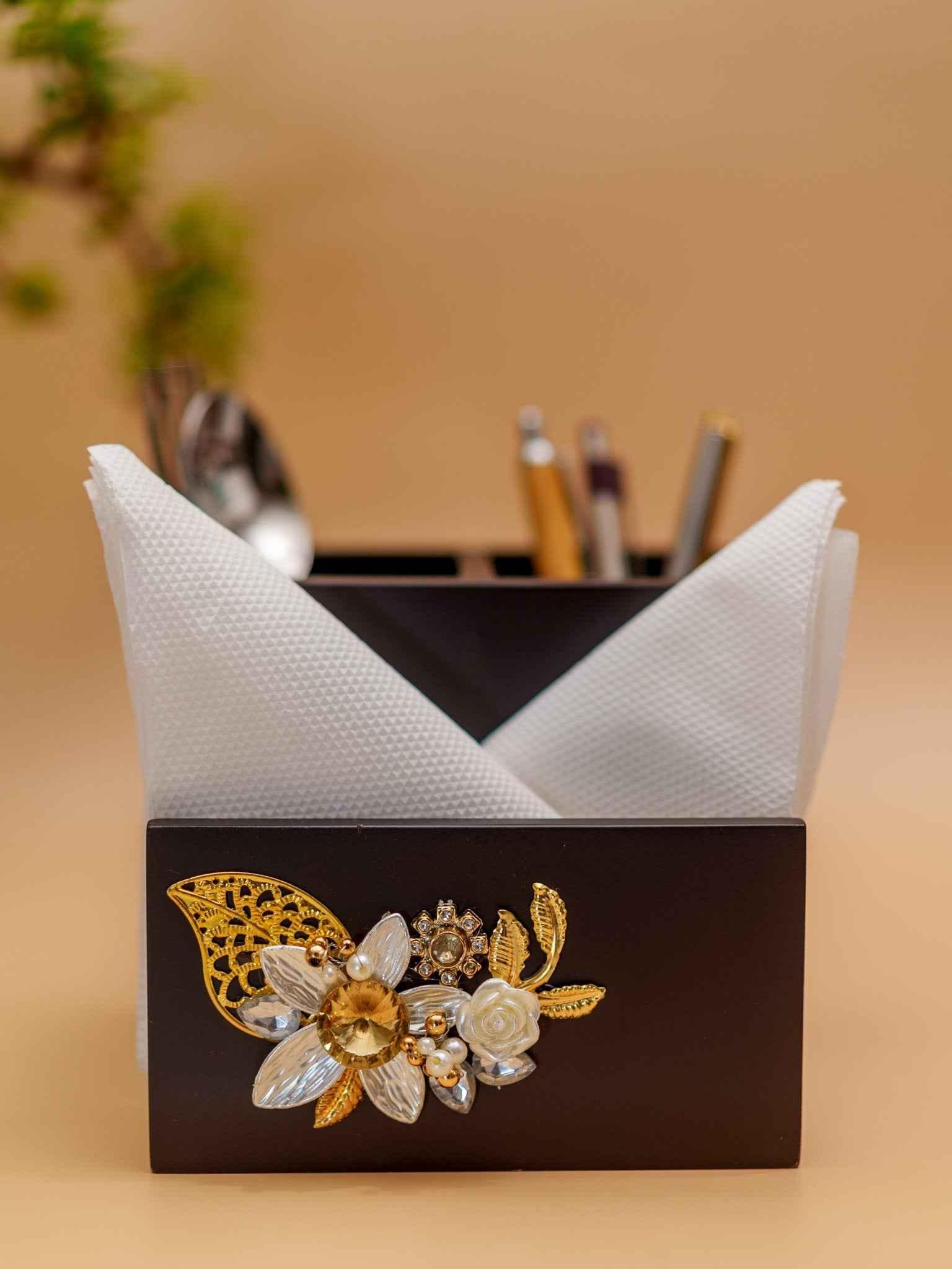 Royal Blossom - Cutlery & Tissue Holder