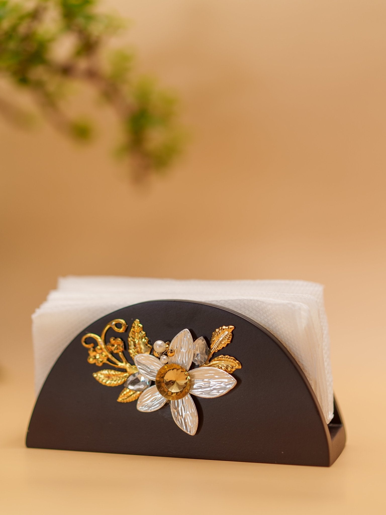 Royal Blossom - Tissue Stand - Chitra Goenka Crafts & Creations