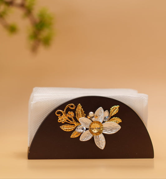 Royal Blossom - Tissue Stand - Chitra Goenka Crafts & Creations