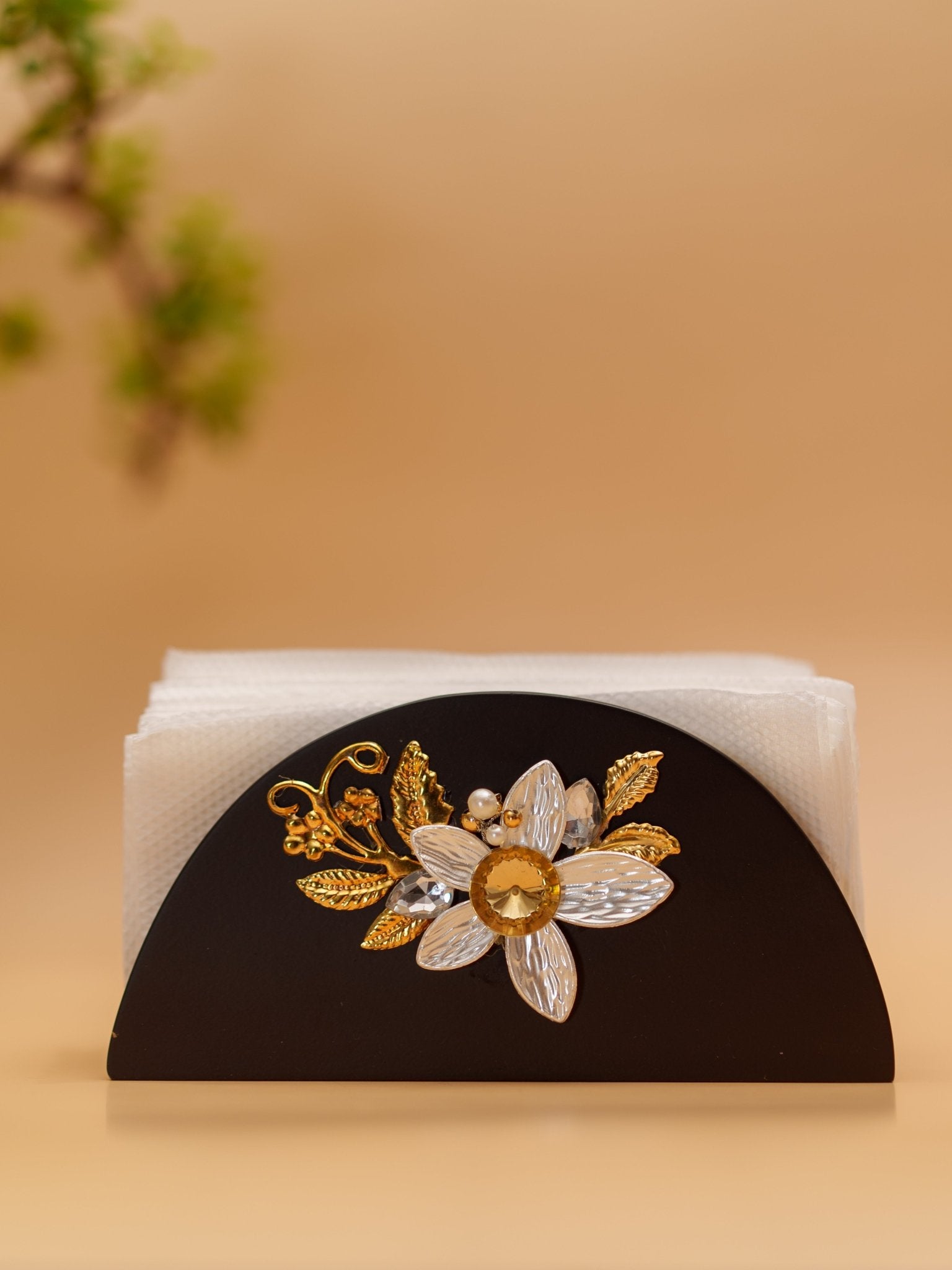 Royal Blossom - Tissue Stand - Chitra Goenka Crafts & Creations