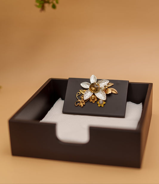 Royal Blossom - Weight Tissue Holder - Chitra Goenka Crafts & Creations
