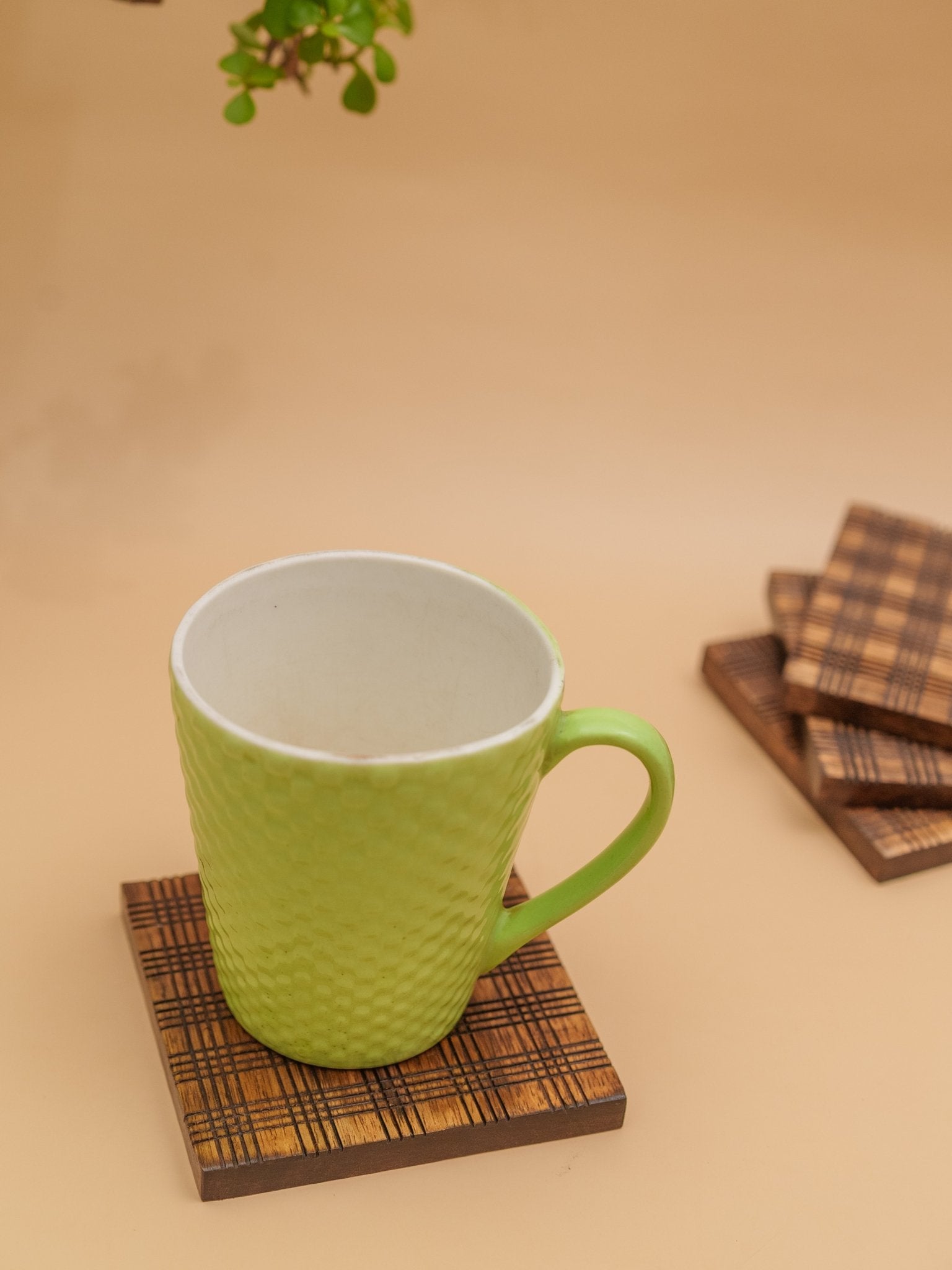 Square Wooden Coasters - Chitra Goenka Crafts & Creations