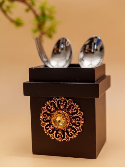 Timeless Elegance - Cutlery Holder - Chitra Goenka Crafts & Creations