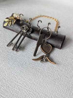 KeyNest Floral Wooden Key Holder - Small