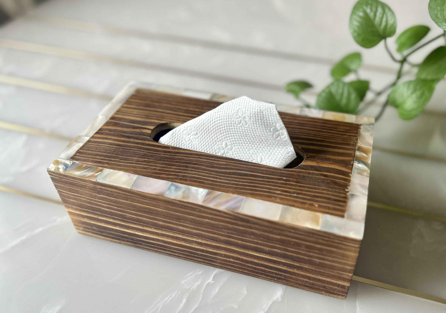 Wooden Tissue Box (21cmx12cmx7cm) - Chitra Goenka Crafts & Creations